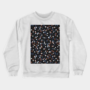 Autumn Nights Confetti - Black, Auburn, Blue Crewneck Sweatshirt